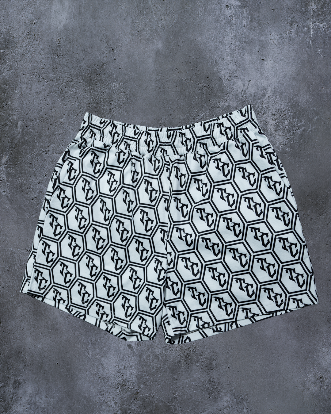 NEW EDITION - TOXIC CULTURE SHORTS WHITE